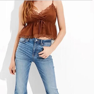 AE PRETTIEST LACE-TRIM CAMI Size L